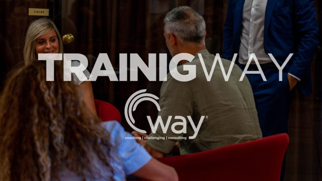 Aula durante il corso Training Way con header "Training Way"